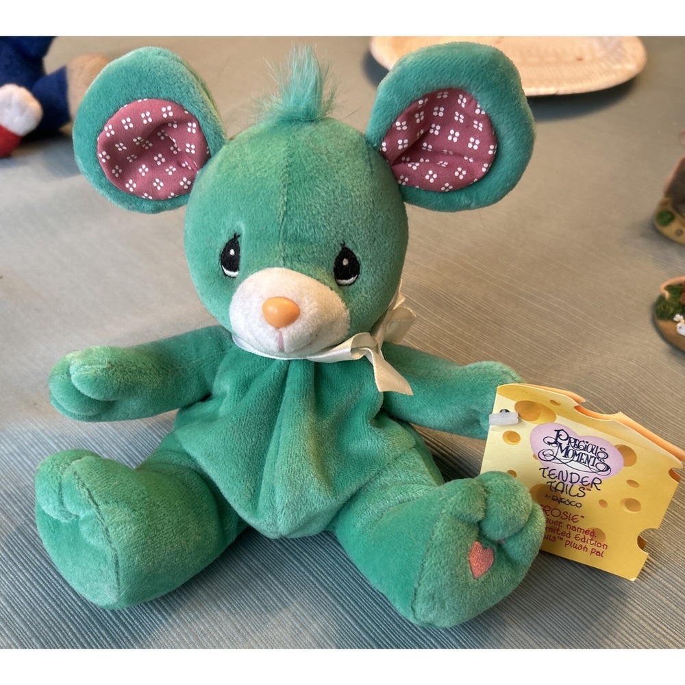 Precious Moments Special Limited Edition Tender Tails Rosie the Mouse Plush 1998
